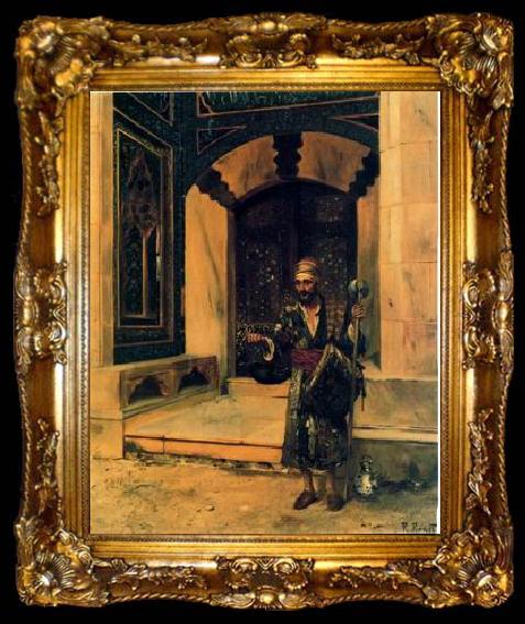 framed  unknow artist Arab or Arabic people and life. Orientalism oil paintings  404, ta009-2